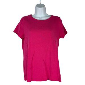 St. John's Bay Women's Short Sleeved T-Shirt Size M Pink
